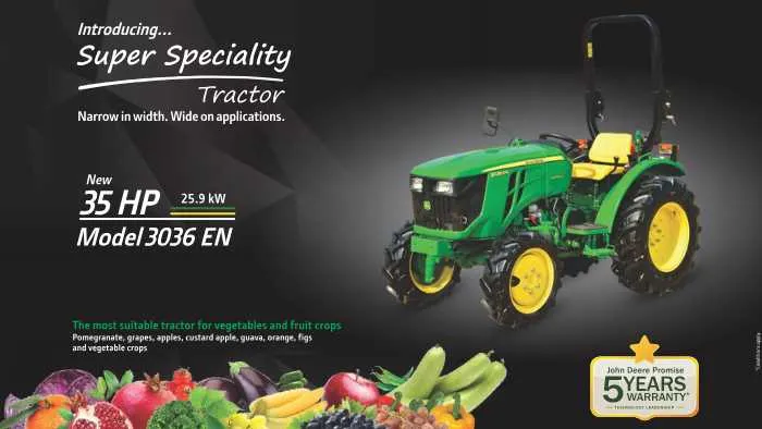john deere 3036e specs